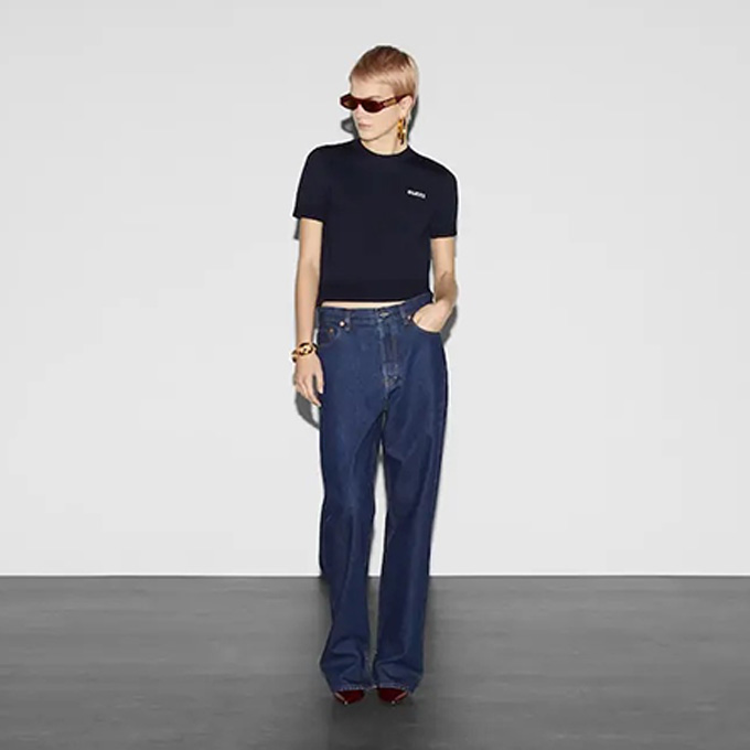 9a+ quality gucci intarsia wool short sleeve knit top